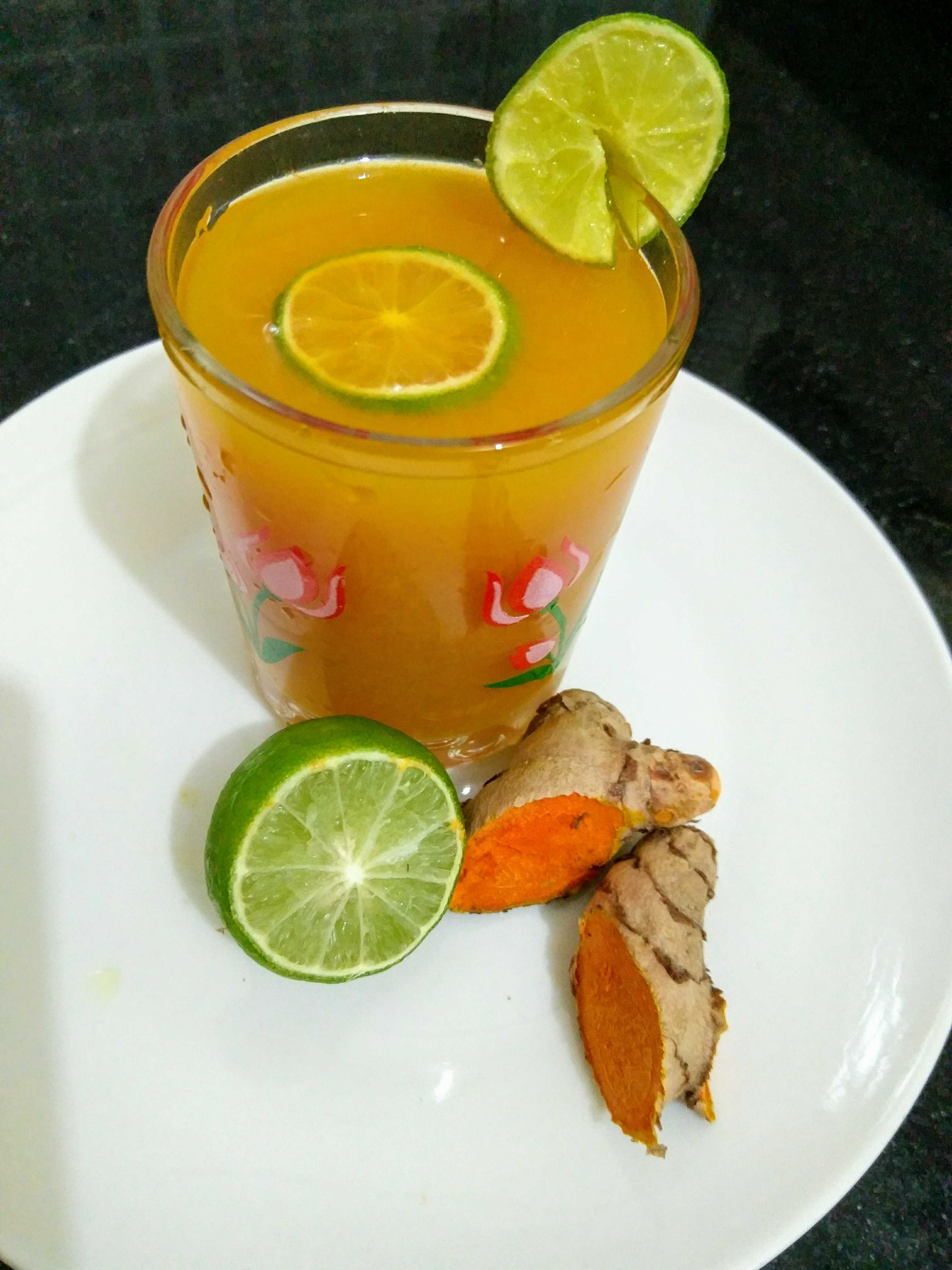 Iced Turmeric Lemonade recipe | Litushree Pradhan recipes | Recipebook