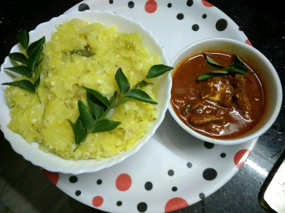 Kappa Puzhukku With Fish Curry recipe | recipes | Sreedevi recipes |