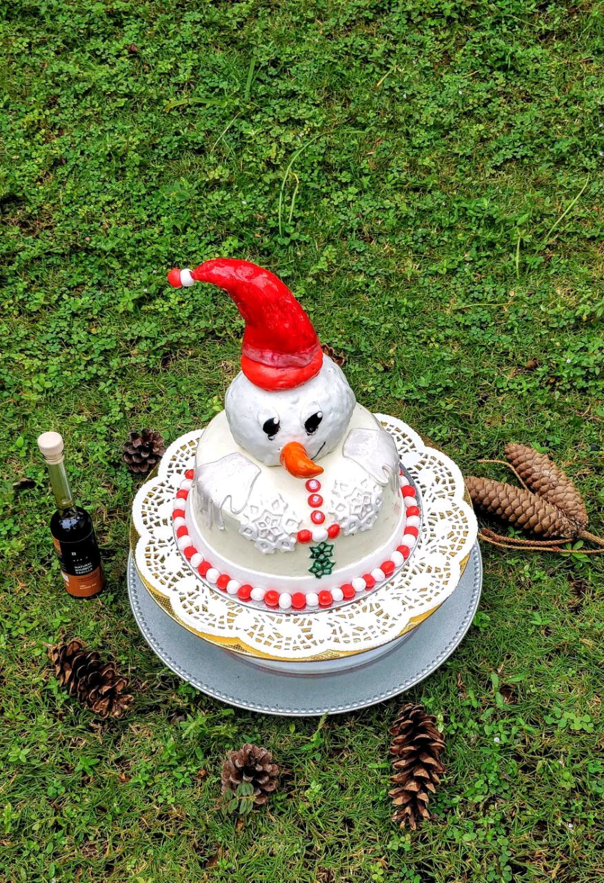 Buy Happy Birthday Vanilla Cake-Snowy Happy Birthday Cake