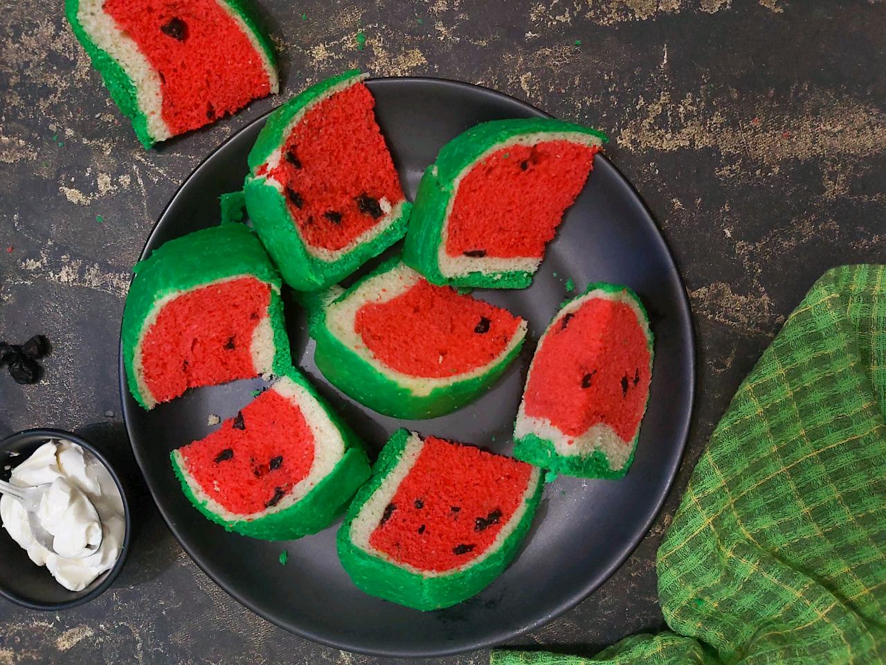 Watermelon Bread Slices recipe | Bread recipes | Pv Iyer recipes ...