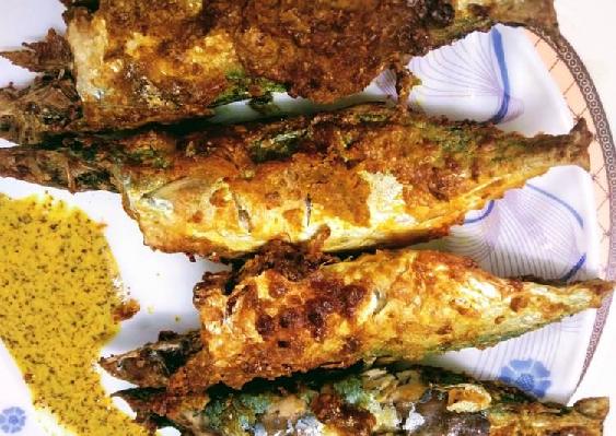 Air Fryer Mackerel Fish Fry Recipe Fish Recipes Krishna Biswas Recipes Recipebook